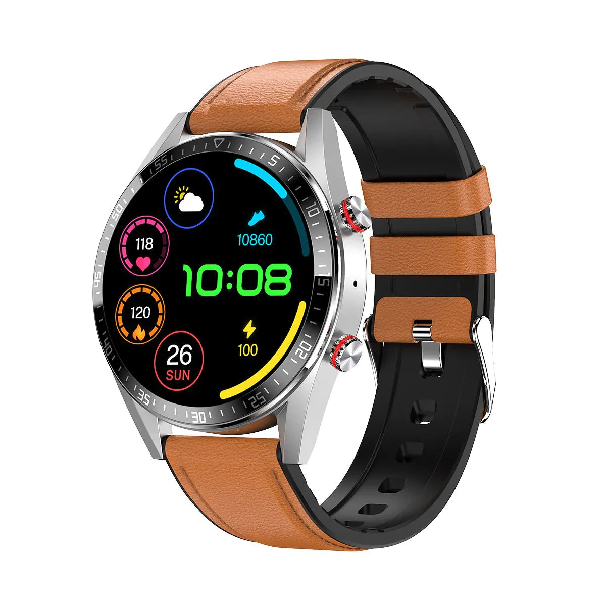 (Prestige) Bluetooth Smart Watch with Heart Rate, blood pressure, and Music Features