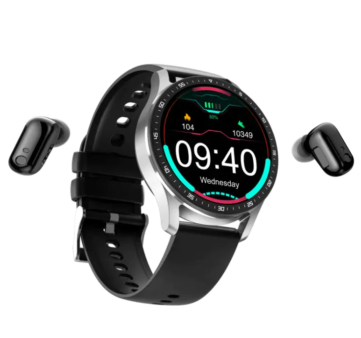 (Onyx) Headset Smart Watch TWS Bluetooth Call Large Screen IP67