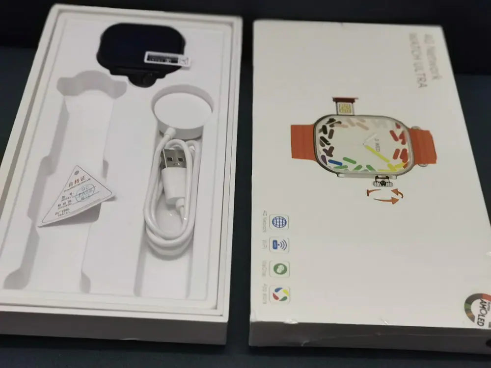 (Mura)4G Smart Watch with Camera, AMOLED touchscreen,  SIM card support, health tracking for Oxygen & heart rate.