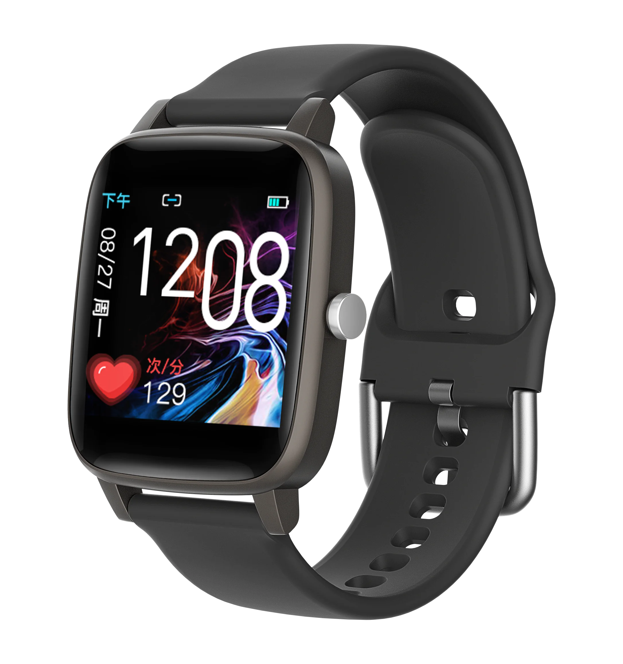 (Icon) Heart beat, blood oxygen, blood pressure, temperature, Tracker Smart Watch With Many More Functions.