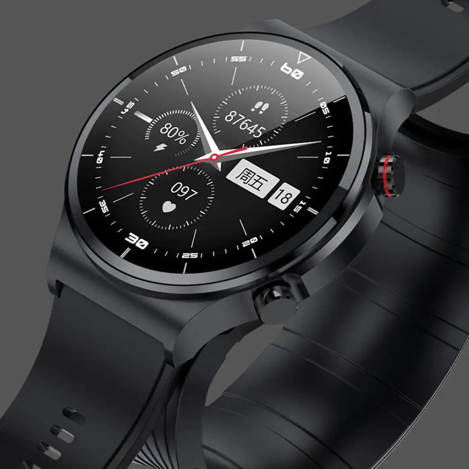 (Elysian) Smart Watch for Body Temperature, Heart Rate, blood oxygen, breathing rate, Sleep tracker, 7-10 day battery.