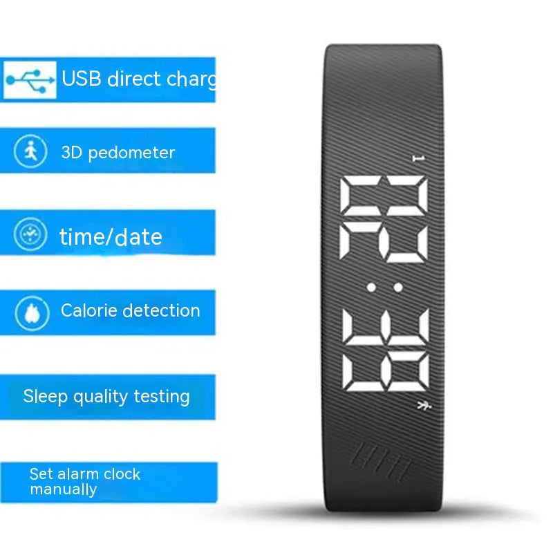 (Zip Band) Multifunctional Waterproof Sport Smart Watch