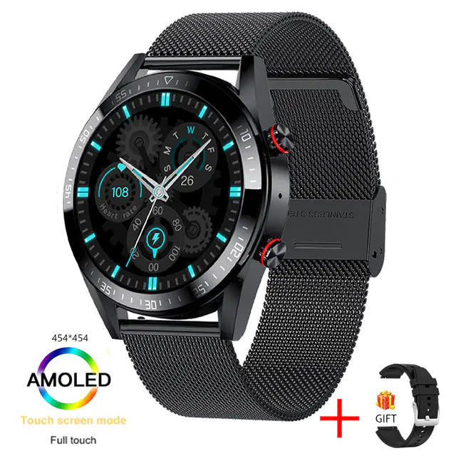 (Prestige) Bluetooth Smart Watch with Heart Rate, blood pressure, and Music Features