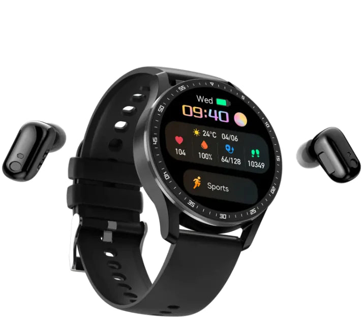 (Onyx) Headset Smart Watch TWS Bluetooth Call Large Screen IP67